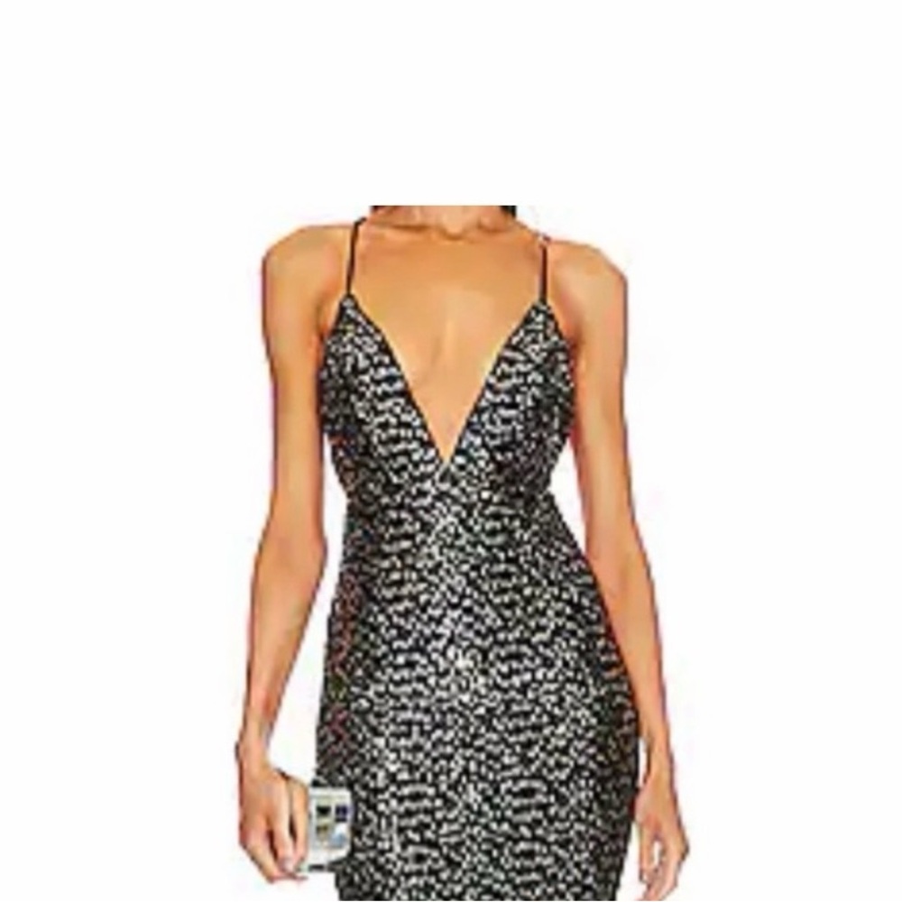 Elegant Black and silver Women's Dress